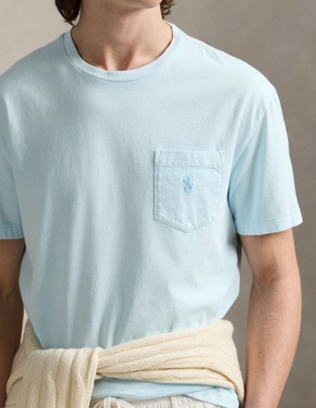 CUSTOM FIT MINERAL-DYED POCKET T-SHIRT