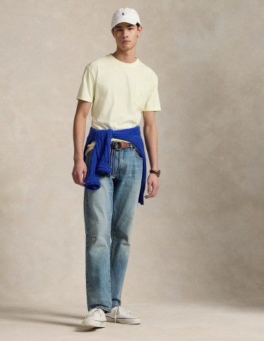 CUSTOM FIT MINERAL-DYED POCKET T-SHIRT