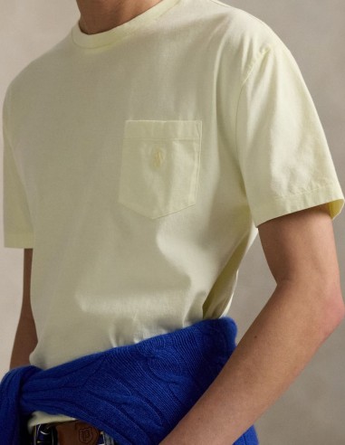 T-SHIRT MINERAL-DYED POCKET CUSTOM FIT