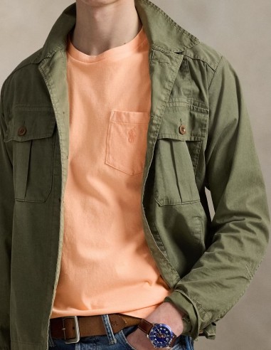 T-SHIRT MINERAL-DYED POCKET CUSTOM FIT