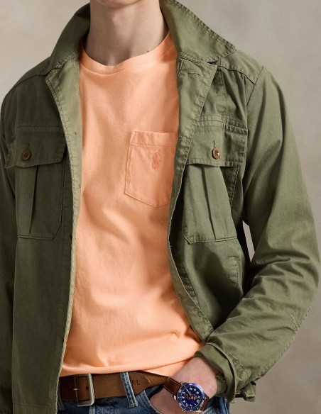 CUSTOM FIT MINERAL-DYED POCKET T-SHIRT