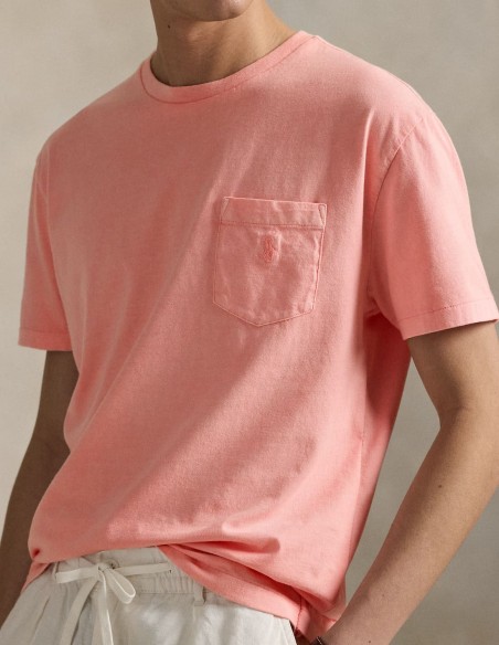 T-SHIRT MINERAL-DYED POCKET CUSTOM FIT