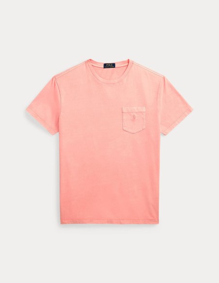 T-SHIRT MINERAL-DYED POCKET CUSTOM FIT