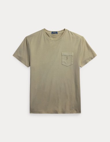 T-SHIRT MINERAL-DYED POCKET CUSTOM FIT