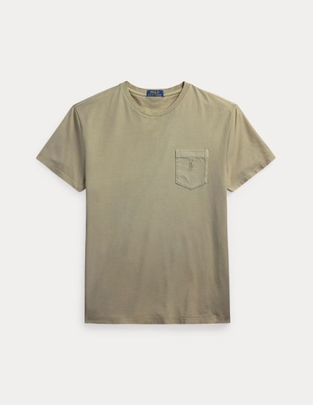 CUSTOM FIT MINERAL-DYED POCKET T-SHIRT