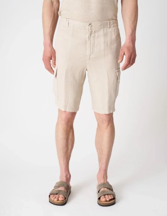 CARGO LINEN BERMUDA