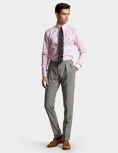 CUSTOM FIT CHECKED OXFORD SHIRT