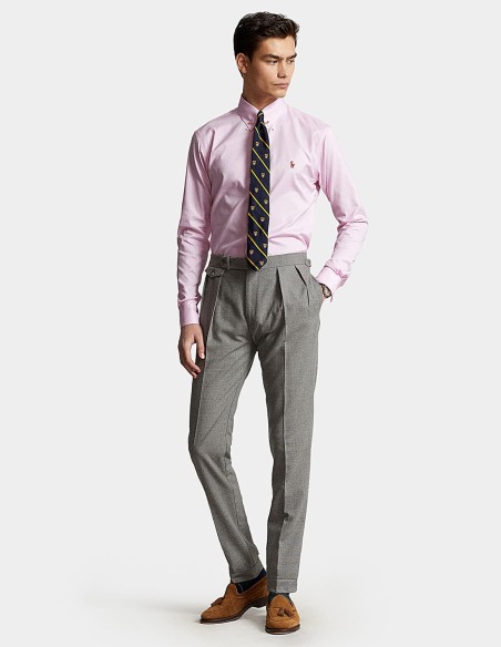 CUSTOM FIT CHECKED OXFORD SHIRT