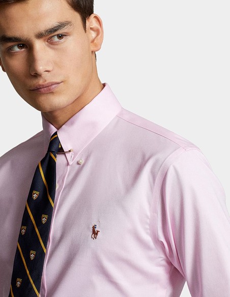 CUSTOM FIT CHECKED OXFORD SHIRT