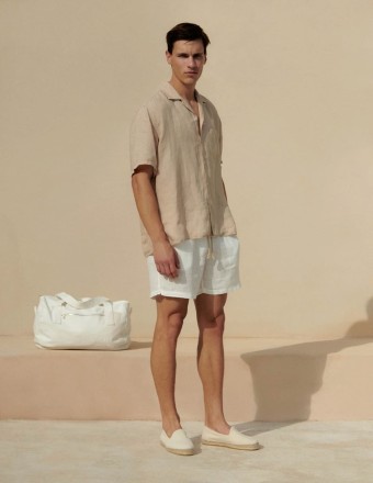 WASHED LINEN MALIBU SHORTS 2
