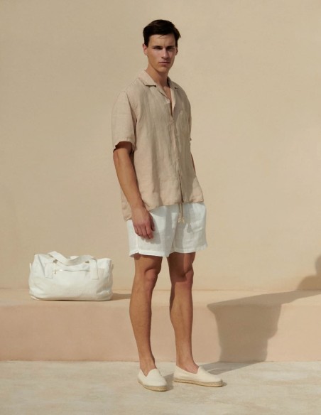 WASHED LINEN MALIBU SHORTS