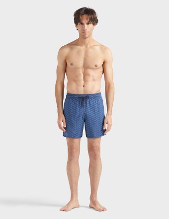 FISH NET WOOL SWIM SHORTS