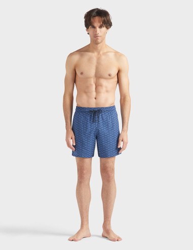 FISH NET WOOL SWIM SHORTS