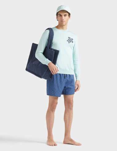 FISH NET WOOL SWIM SHORTS