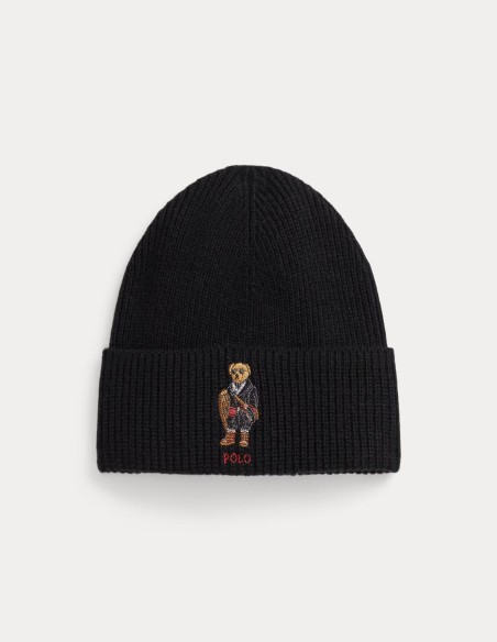 POLO BEAR RIB-KNIT BEANIE