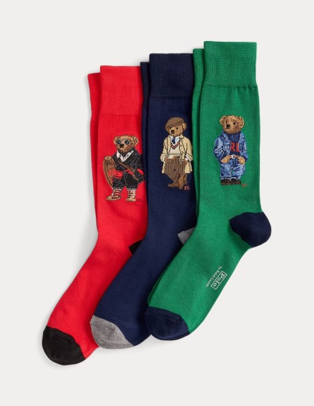 POLO BEAR TROUSER SOCK 3-PACK GIFT SET