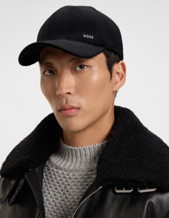 WOOL-SILK CAP WITH TWILL... 2