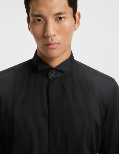 SLIM-FIT SHIRT IN EASY-IRON COTTON SATIN SLIM-FIT SHIRT IN EASY-IRON COTTON SATIN