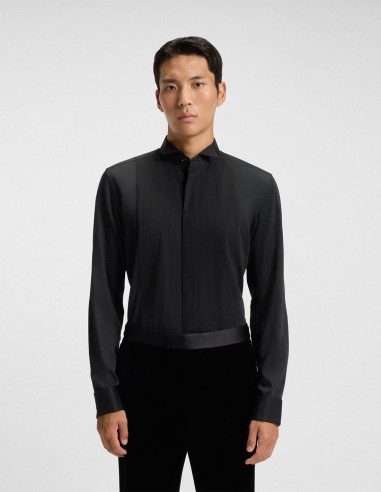 SLIM-FIT SHIRT IN EASY-IRON COTTON SATIN SLIM-FIT SHIRT IN EASY-IRON COTTON SATIN