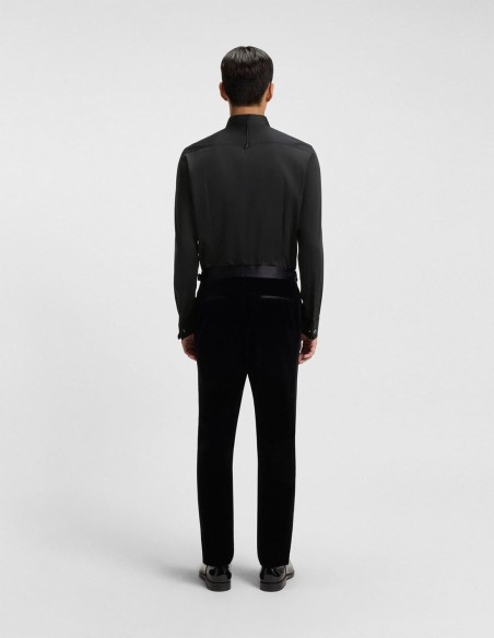 SLIM-FIT SHIRT IN EASY-IRON COTTON SATIN