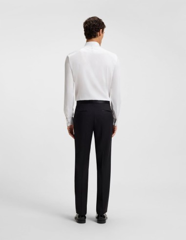 SLIM-FIT SHIRT IN EASY-IRON COTTON SATIN