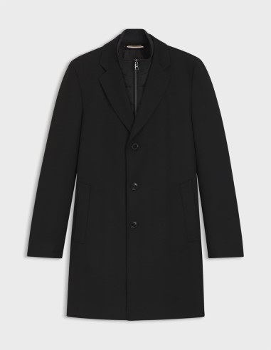 SLIM FIT COAT WITH DETACHABLE INNER