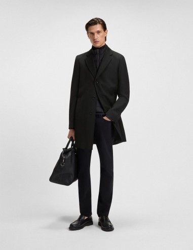 SLIM FIT COAT WITH DETACHABLE INNER