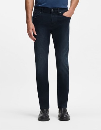 SLIM FIT JEANS IN MID-BLUE...