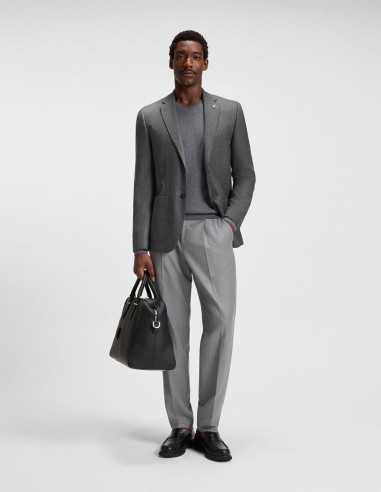 REGULAR FIT BLAZER IN PATTERNED...