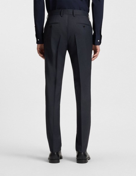 TWO-PIECE SLIM-FIT SUIT IN MICRO-PATTERNED WOOL