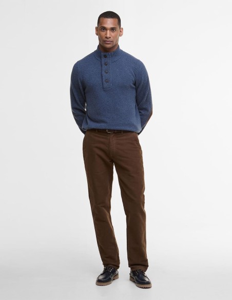 PATCH HALF ZIP SWEATER