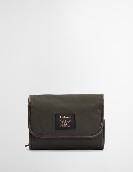 WAXED HANGING WASHBAG