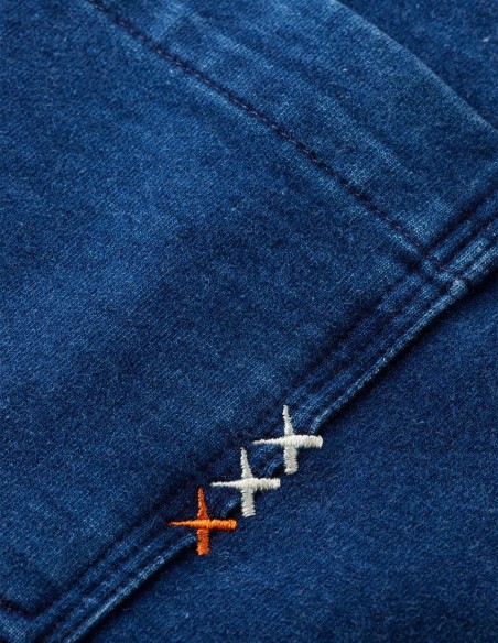 CHIC INDIGO JERSEY SHIRT