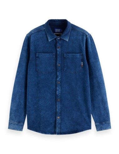 CHIC INDIGO JERSEY SHIRT