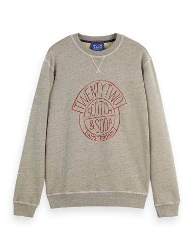 DENIM WASHED ARTWORK SWEATSHIRT