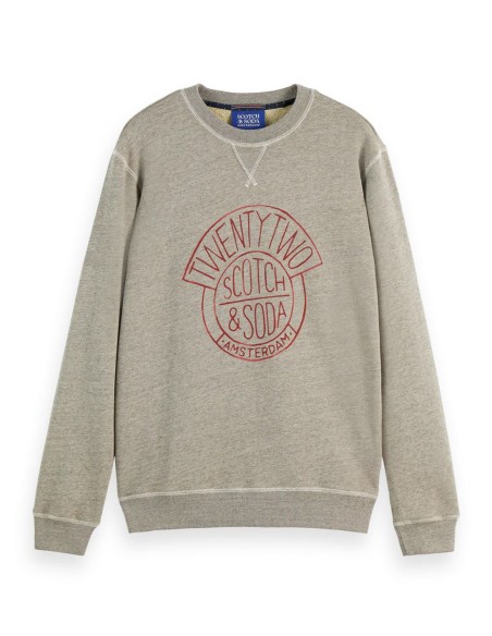 DENIM WASHED ARTWORK SWEATSHIRT