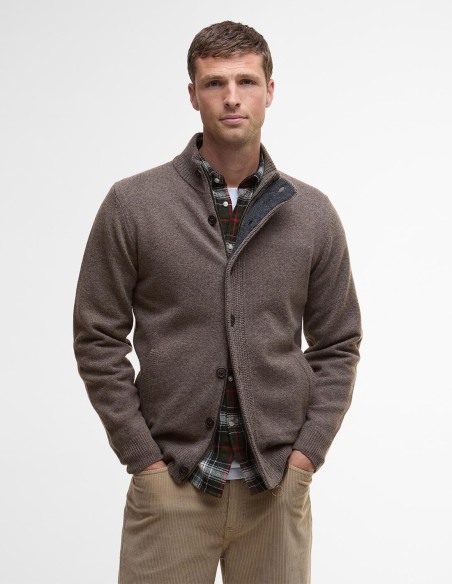 ESSENTIAL ELBOW-PATCH CARDIGAN