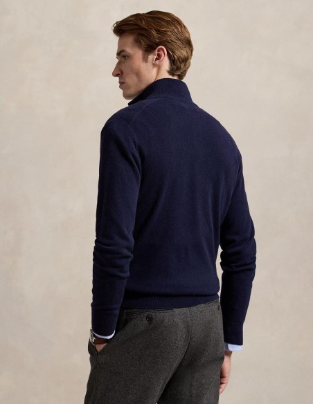 WOOL QUARTER-ZIP SWEATER