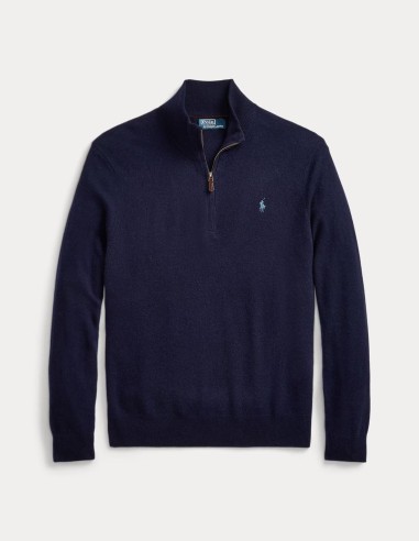 WOOL QUARTER-ZIP SWEATER