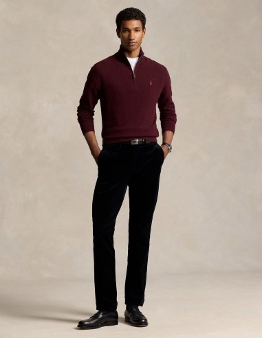 WOOL QUARTER-ZIP SWEATER