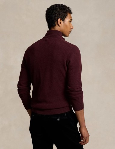 WOOL QUARTER-ZIP SWEATER