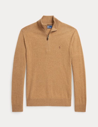 WOOL QUARTER-ZIP SWEATER
