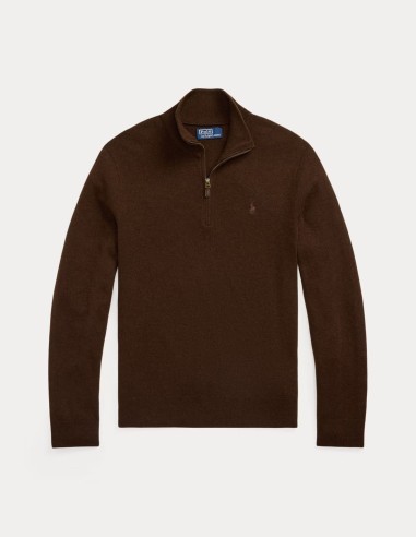 WOOL QUARTER-ZIP SWEATER