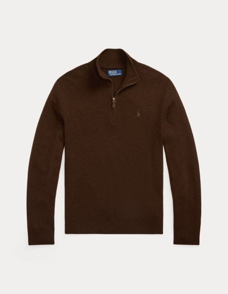 WOOL QUARTER-ZIP SWEATER