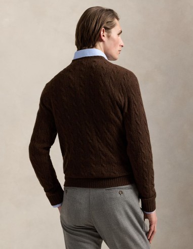 CABLE-KNIT WOOL-CASHMERE JUMPER