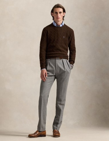 CABLE-KNIT WOOL-CASHMERE JUMPER