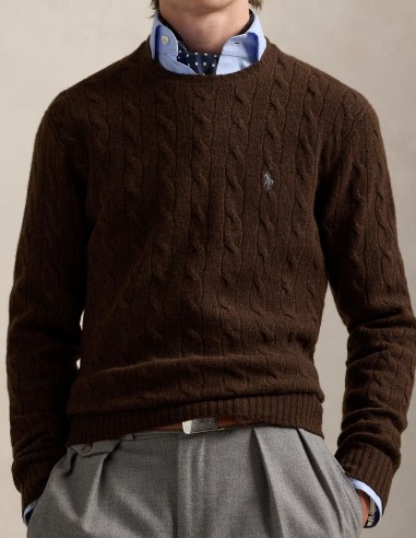 CABLE-KNIT WOOL-CASHMERE JUMPER