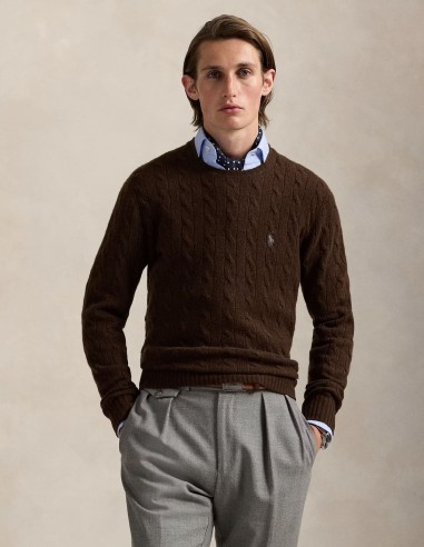 CABLE-KNIT WOOL-CASHMERE JUMPER