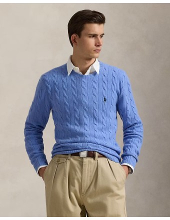 CABLE-KNIT WOOL-CASHMERE...