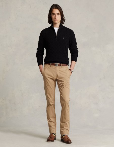 CABLE-KNIT WOOL-CASHMERE SWEATER